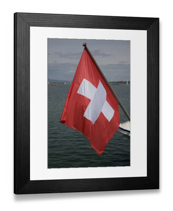 Framed Print : Geneva, steamer VEVEY on Lake Geneva