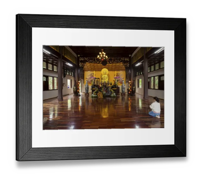Framed Print : Truc Lam Pagoda, central highlands