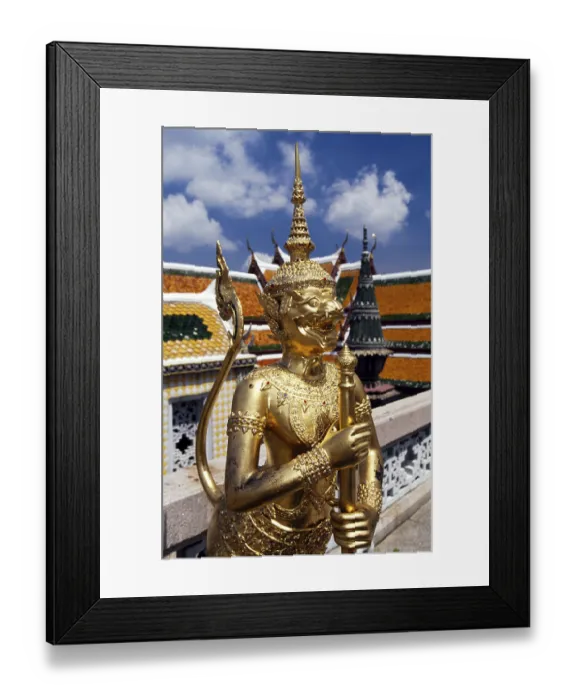 Framed Print : Golden statue, Wat Phra Kaew, Grand Palace Framed Print : Golden statue, Wat Phra Kaew, Grand Palace