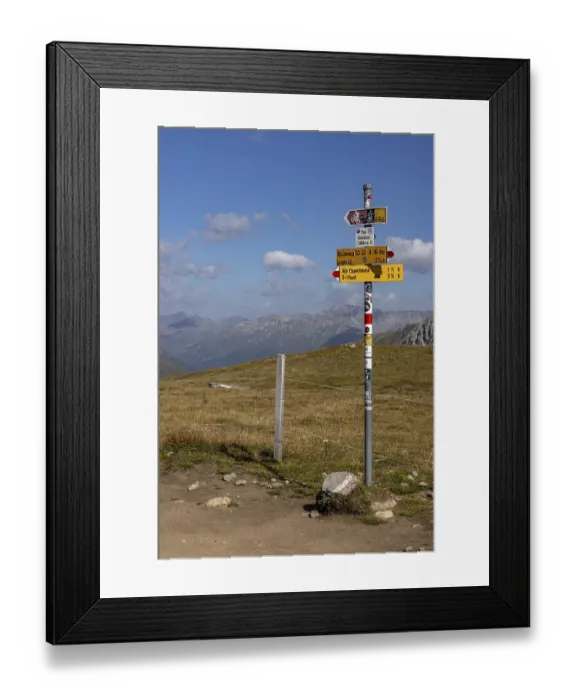 Framed Print : Hiking and biking route 444 National Park Bikemarathon