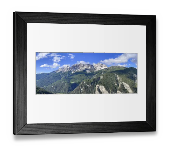Framed Print : Mountain panorama above Bardonecchia with Punta de la Mulattiera and Pointe Cloutzau