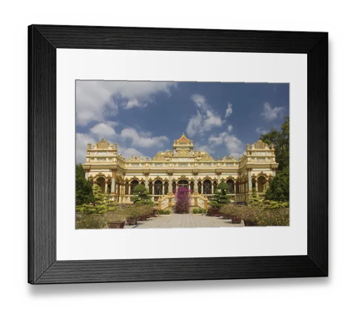 Framed Print : Vinh Trang Pagoda, My Tho, Mekong-Delta