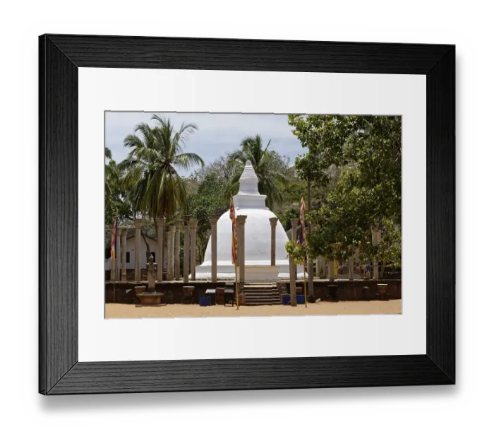 Framed Print : Stupa, Buddhist temple, Mihintale temple complex