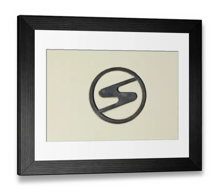 Framed Print : Trabant logo on a Trabant, classic car Framed Print : Trabant logo on a Trabant, classic car