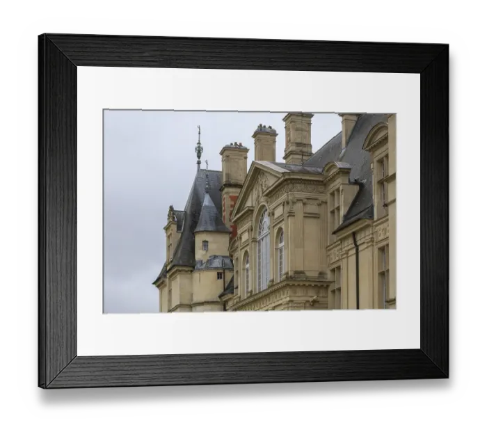 Framed Print : Chateau d'Ecouen castle from the 16th century with the Musee National de la Renaissance