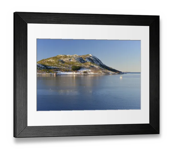 Framed Print : Coastal landscape near Ornes, Teksmona Island Framed Print : Coastal landscape near Ornes, Teksmona Island