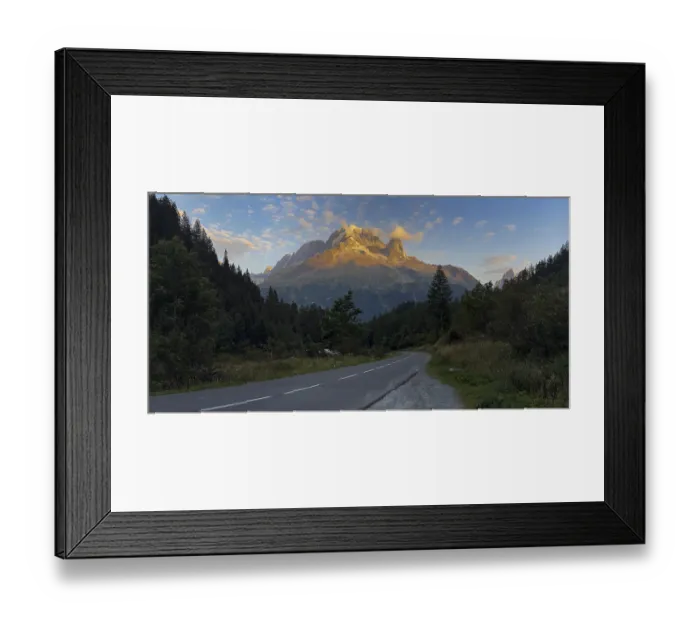 Framed Print : Evening atmosphere at Mont Blanc