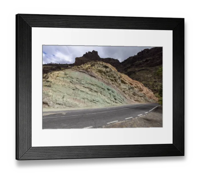 Framed Print : Monumento Natural Azulejos de Veneguera