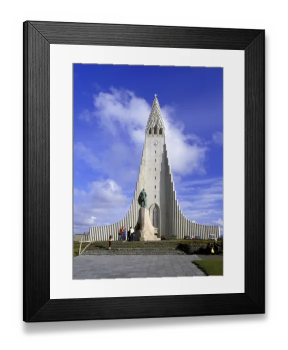 Framed Print : Iceland, Reykjavik, Cathedral, Church