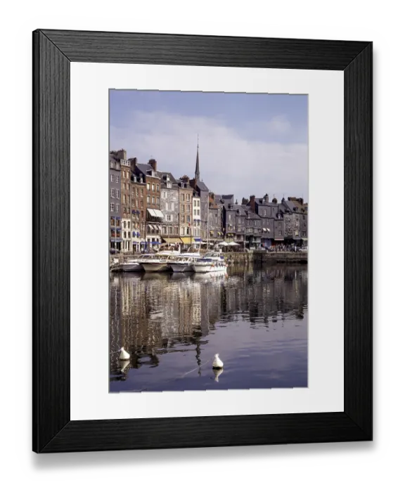 Framed Print : Honfleur, Le Vieux-Bassin, Old Harbour