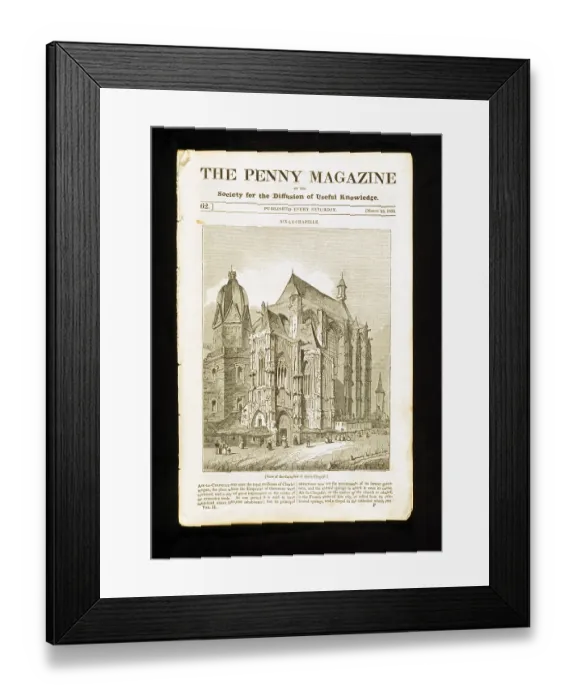 Framed Print : The Penny Magazine of 23 March 1833