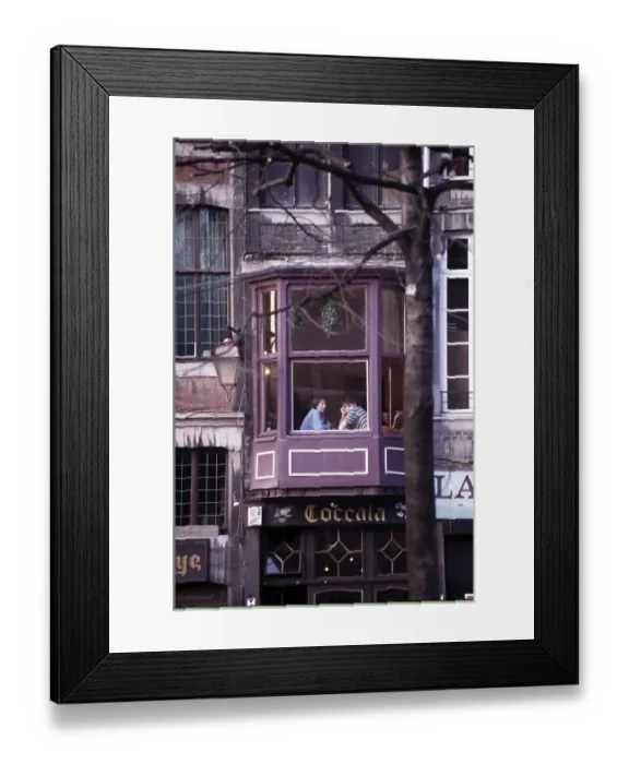Framed Print : Liege, Cafe Framed Print : Liege, Cafe