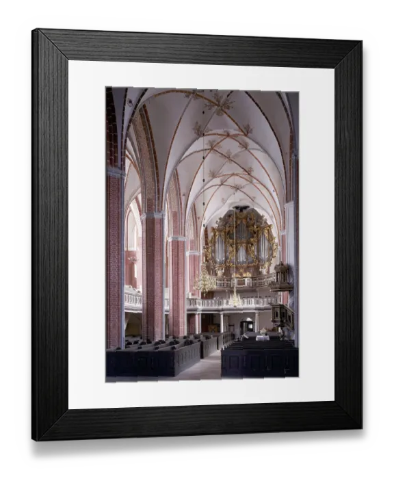 Framed Print : Interior view with a view of the organ Framed Print : Interior view with a view of the organ