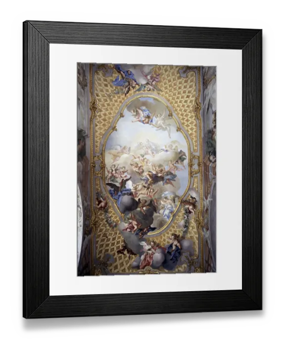 Framed Print : Chapel of the Holy Spirit, ceiling fresco Framed Print : Chapel of the Holy Spirit, ceiling fresco