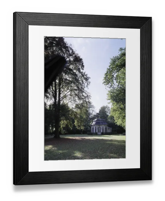 Framed Print : Castle park with chapel, St. Saint, Saint