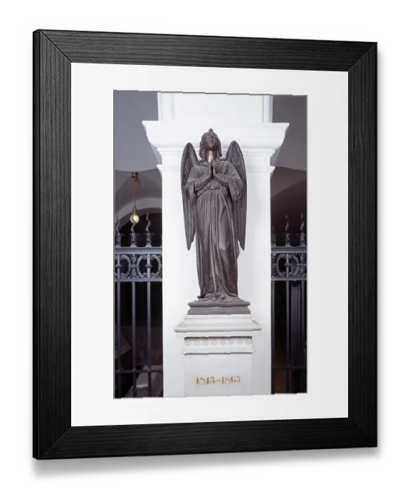 Framed Print : Remembrance angel from the school Rauch