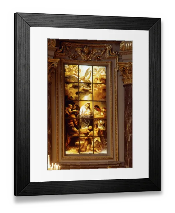 Framed Print : Window behind the altar, St. Saint, Saint Framed Print : Window behind the altar, St. Saint, Saint