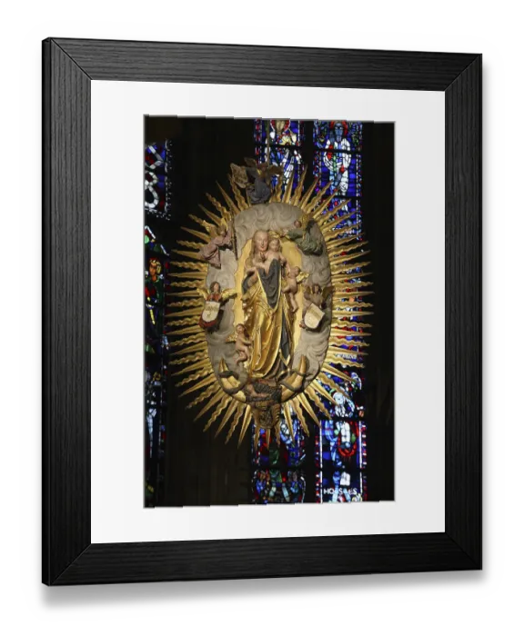 Framed Print : Madonna with a crown of rays, 1524 by Jan van Stevensweert Framed Print : Madonna with a crown of rays, 1524 by Jan van Stevensweert