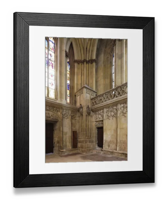 Framed Print : North tower bay from south-east, St. Sankt, Saint