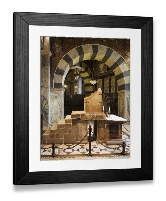 Framed Print : Gallery in the octagon, throne of Charlemagne Framed Print : Gallery in the octagon, throne of Charlemagne