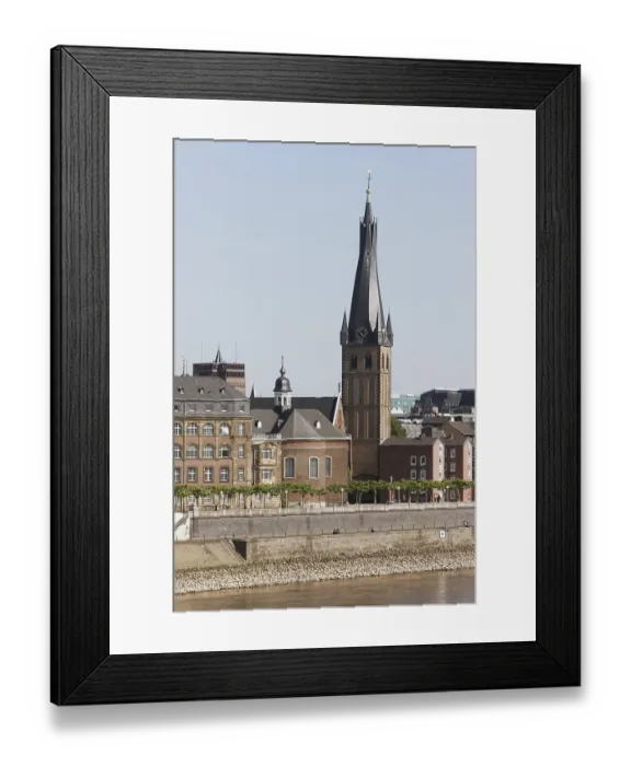 Framed Print : View from north-west over the Rhine, St Framed Print : View from north-west over the Rhine, St