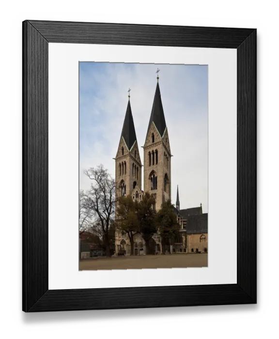 Framed Print : Halberstadt, cathedral with new ridge turret