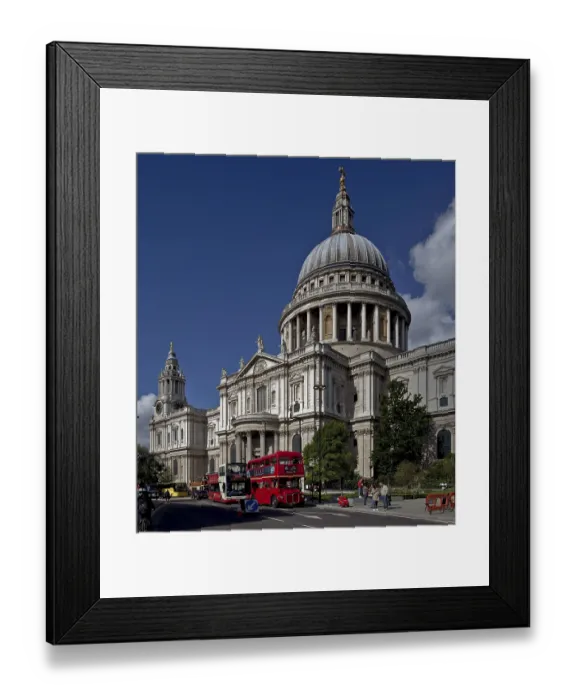 Framed Print : St Paul's Cathedral, built 1675-1711 by Christopher Wren
