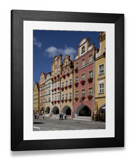 Framed Print : Arbour houses on the north-east side of the market square Framed Print : Arbour houses on the north-east side of the market square