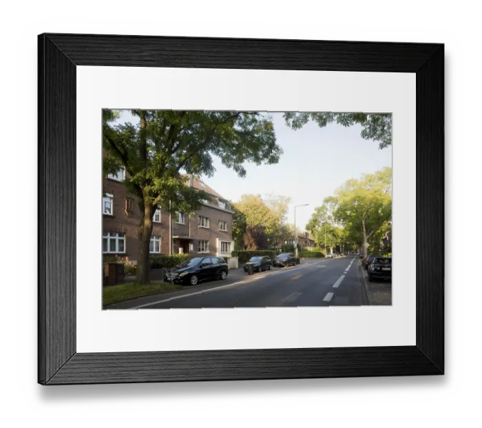 Framed Print : Krefeld, Friedrich-Ebert-Strasse