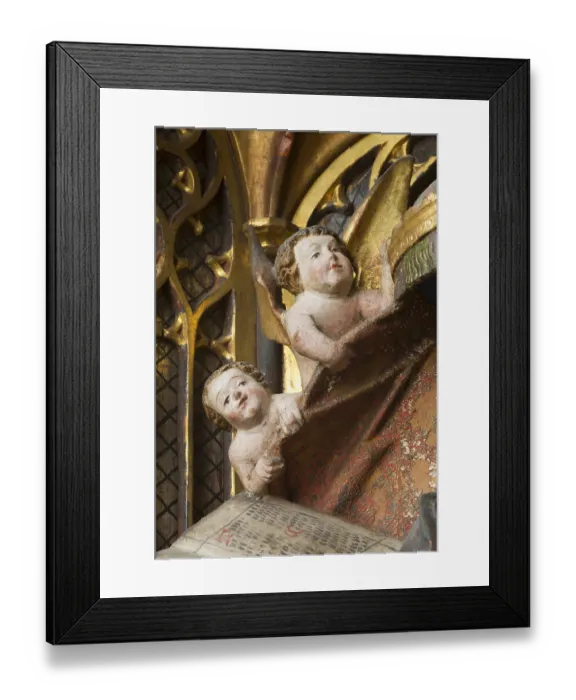 Framed Print : Altar of the Virgin Mary (rosary altar) from the Heilig-Geist-Hospital