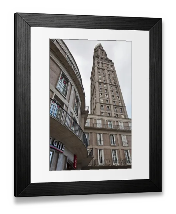 Framed Print : View from south-west, designed by Auguste Perret in 1942