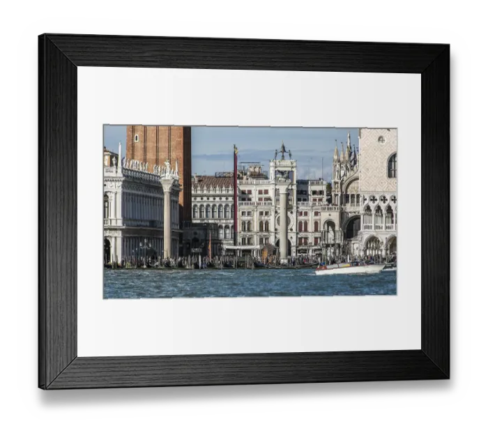 Framed Print : Venice, Piazzetta, from left to right: Bibliotheca Marciana Framed Print : Venice, Piazzetta, from left to right: Bibliotheca Marciana