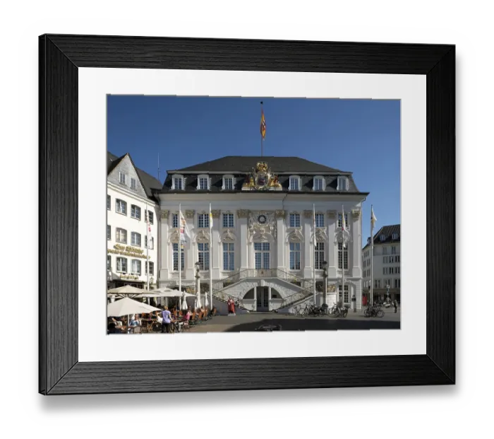 Framed Print : Bonn, Old Town Hall on Bonn's market square Framed Print : Bonn, Old Town Hall on Bonn's market square