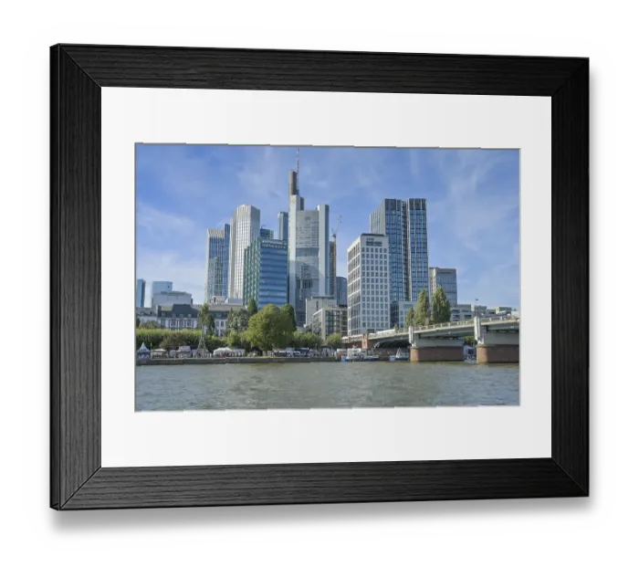Framed Print : Skyline, skyscrapers, banking district