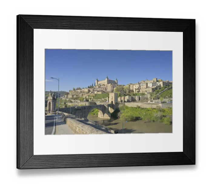 Framed Print : City panorama, River Tagus, Alcazar Fortress
