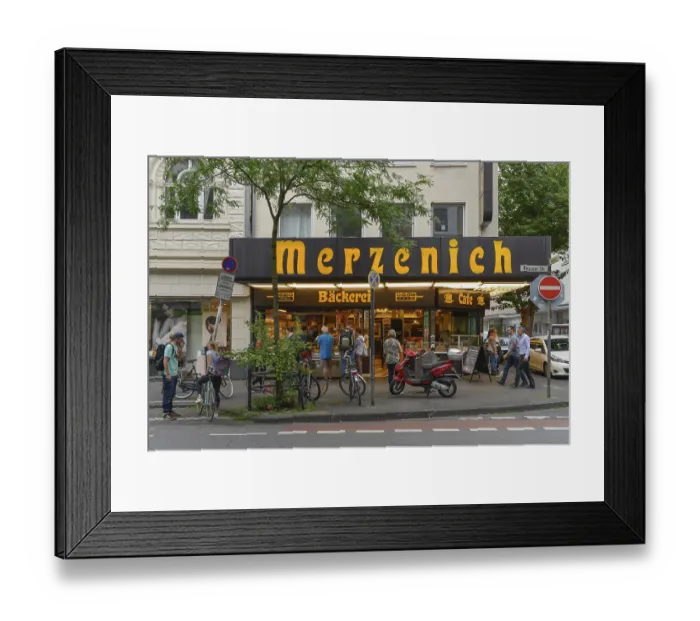 Framed Print : Bakery Merzenich, Neusser Strasse Framed Print : Bakery Merzenich, Neusser Strasse