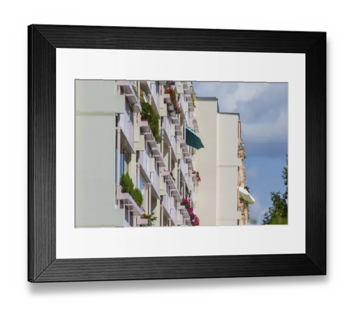 Framed Print : South of the Bismarck Column, a new development area was built in the 1980s Framed Print : South of the Bismarck Column, a new development area was built in the 1980s