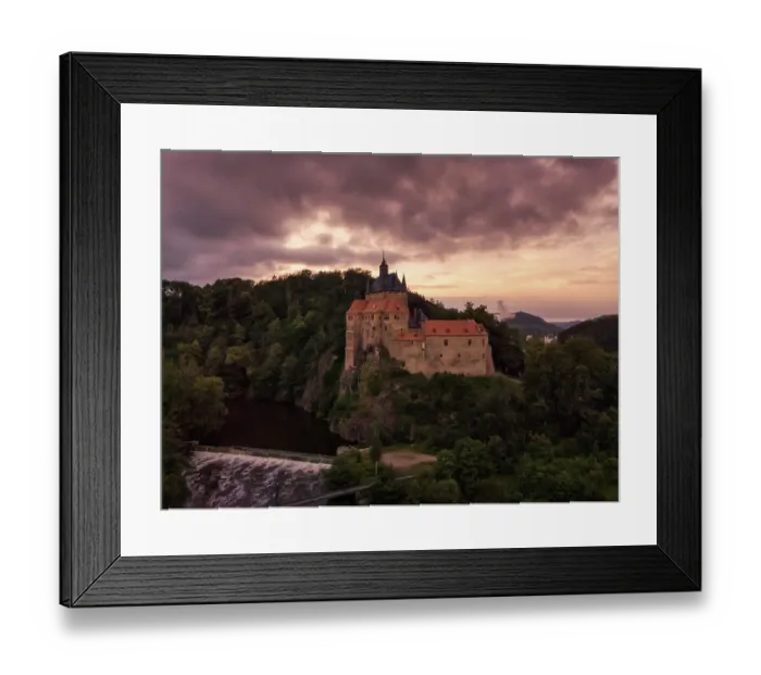 Framed Print : Kriebstein Castle is a castle founded in the 14th century in the municipality of Kriebstein of the same name near