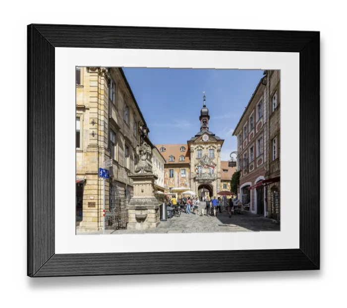 Framed Print : Old Town Hall across the Upper Bridge Framed Print : Old Town Hall across the Upper Bridge