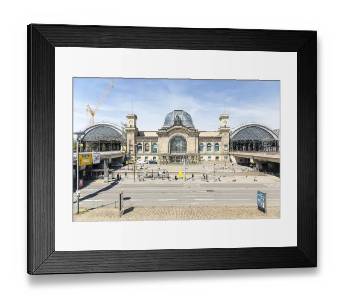 Framed Print : Main station, main entrance on the east side