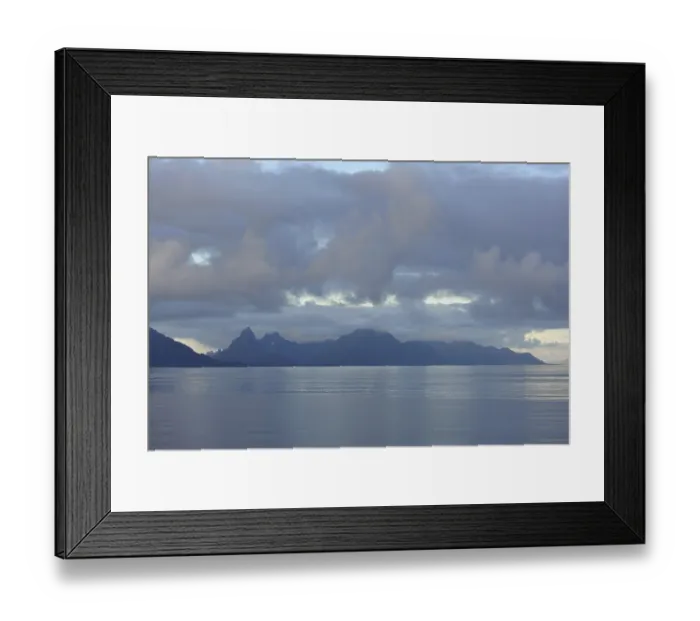 Framed Print : Island mountains at Hadselfjord