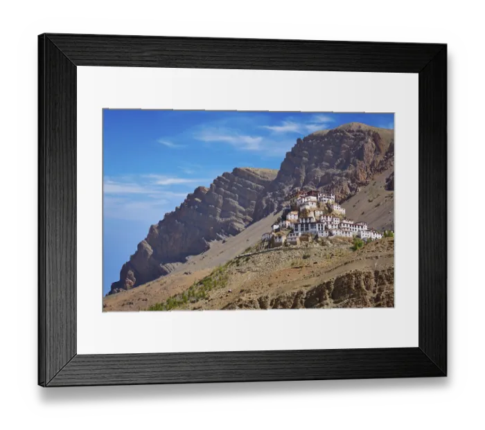 Framed Print : Ki Gompa (also spelled Key) (Kye or Kee) is a Tibetan Buddhist monastery