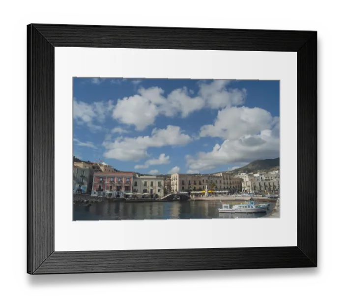 Framed Print : Port of Marina Corta, Lipari town Framed Print : Port of Marina Corta, Lipari town