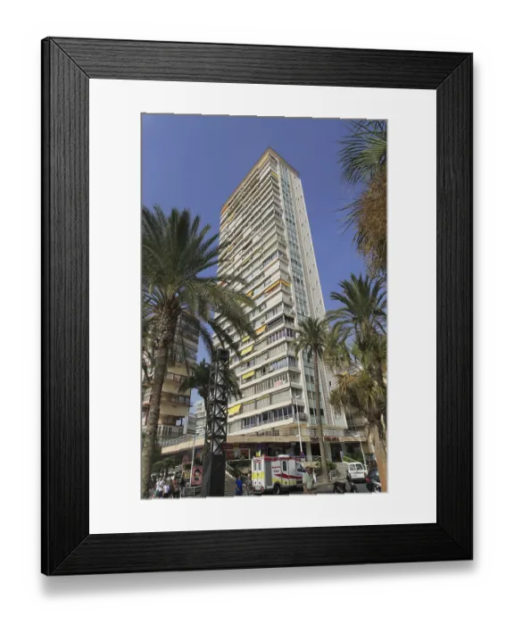 Framed Print : High rise apartment buildings, Benidorm Framed Print : High rise apartment buildings, Benidorm