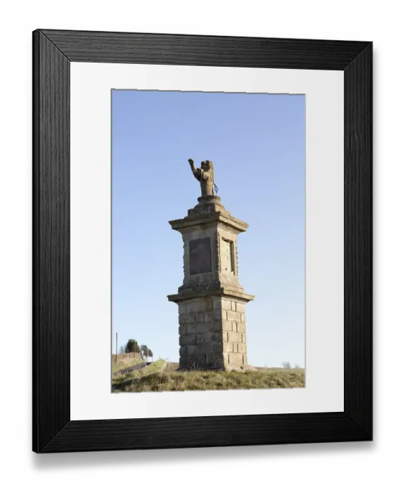 Framed Print : Lion Monument, Etchilhampton, Wiltshire