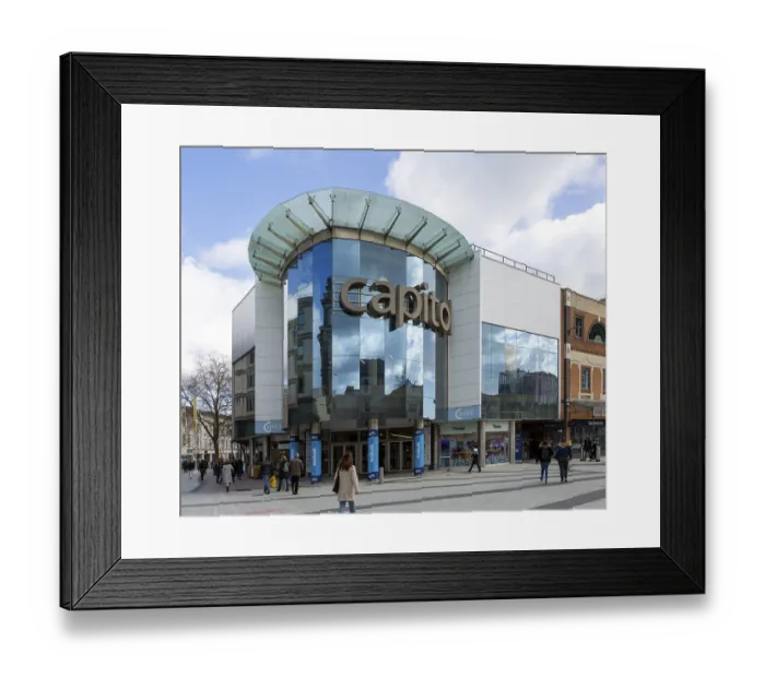 Framed Print : Capitol modern shopping centre development in city centre of Cardiff Framed Print : Capitol modern shopping centre development in city centre of Cardiff
