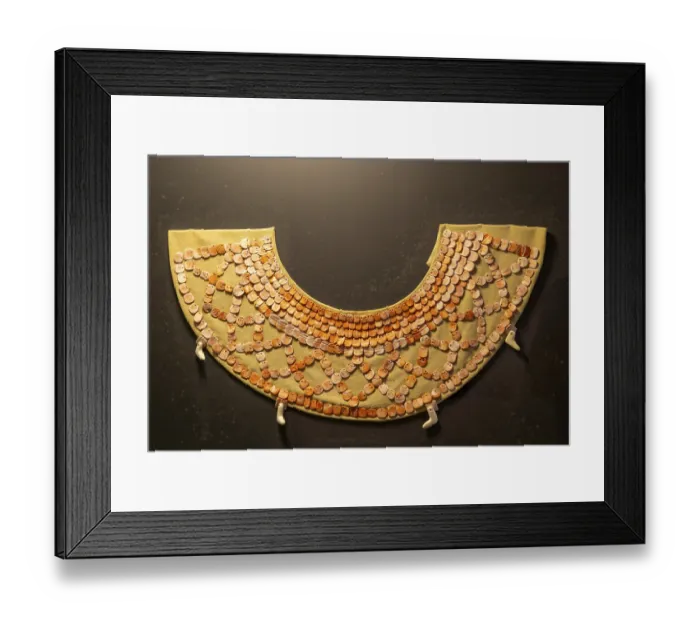 Framed Print : Shell necklace from Calakmul, Mayan archaeological museum Framed Print : Shell necklace from Calakmul, Mayan archaeological museum