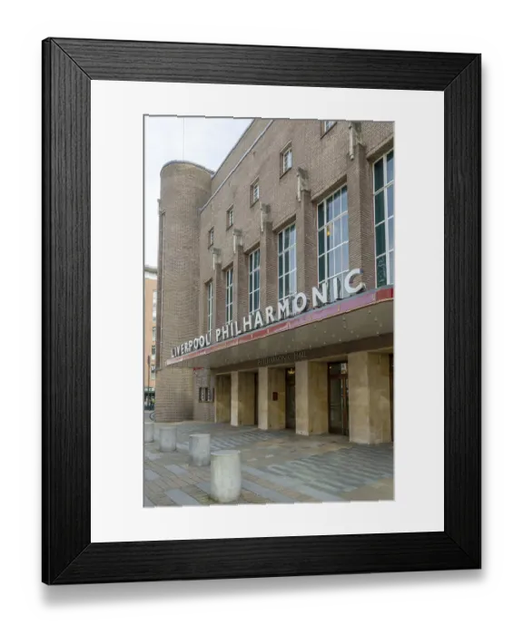 Framed Print : Liverpool Philharmonic Hall concert hall building