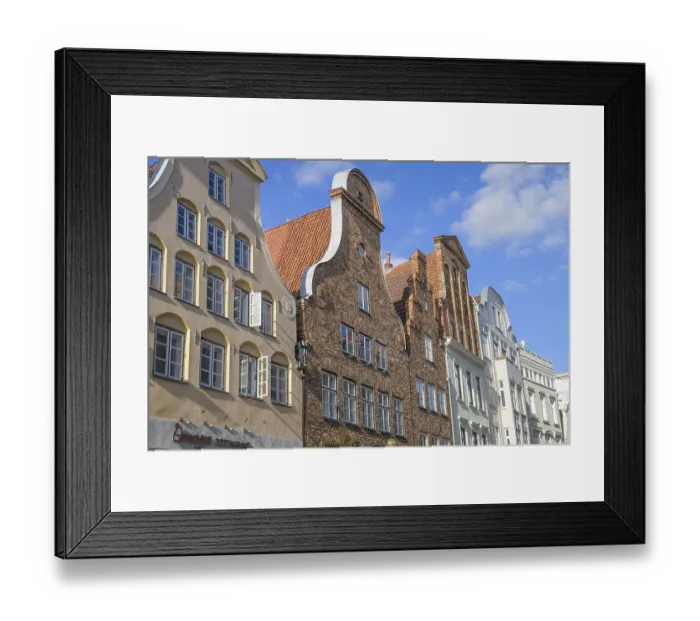 Framed Print : Town houses, Beckergrube, Old Town