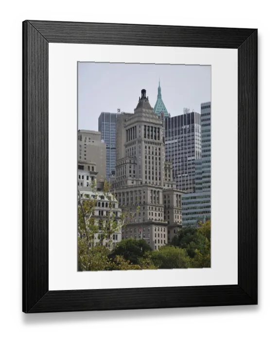 Framed Print : Skyline, Battery Park, Financial District Framed Print : Skyline, Battery Park, Financial District